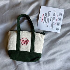 Trader Joe's Canvas Micro Tote Bag